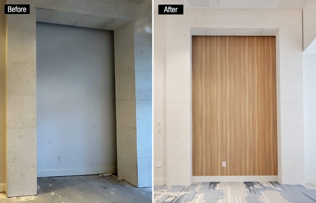 Interior finishes wall